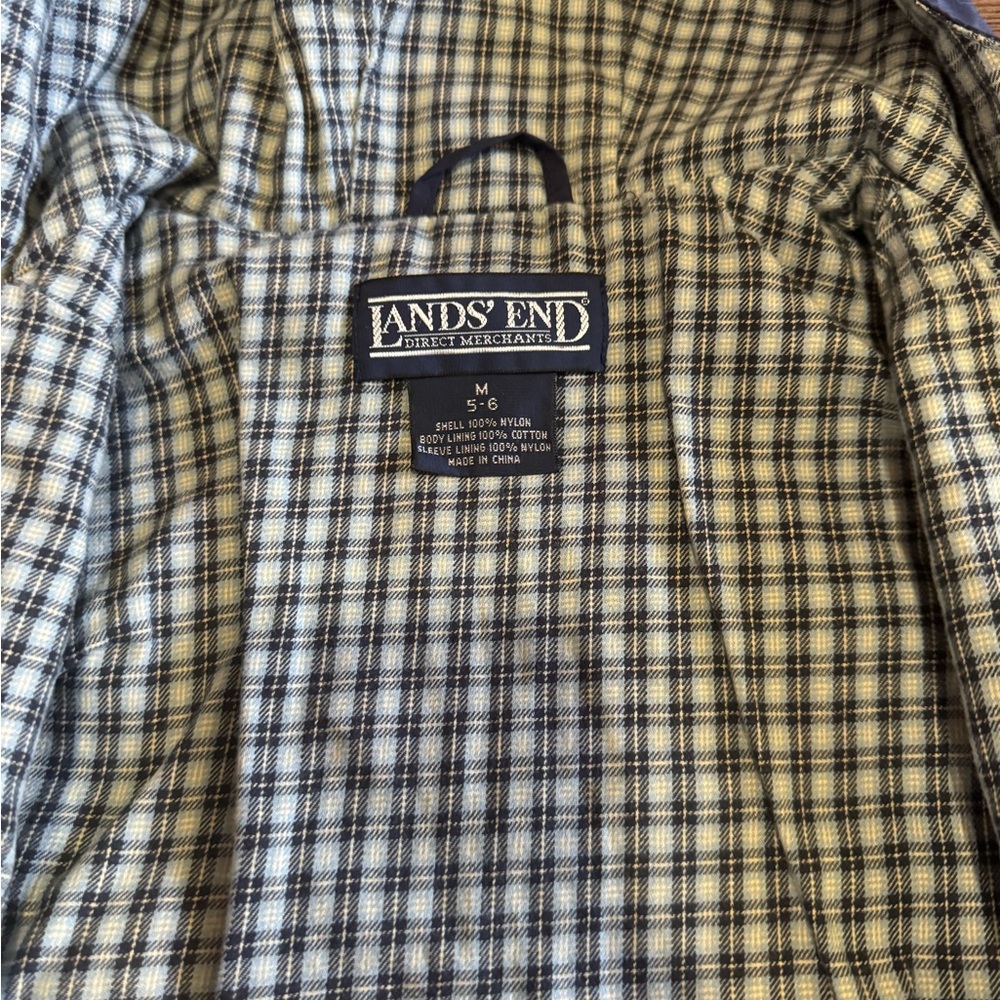 Lands’ End Hooded Parka Windbreaker - Picture 4 of 6
